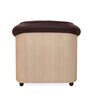 Mifa 1 Seater Sofa in Maroon & Beige Colour