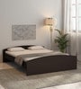 Miho Queen Size Bed in Brown Finish