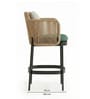 Mika Wicker 2 Seater Bar Set In Black Finish