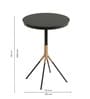 Mika Wicker 2 Seater Bar Set In Black Finish