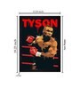 Mike Tyson Texture Paper Framed Art Print