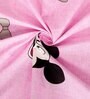 Mikey Mouse Themed Double Bedsheet with 2 Pillow Covers in Pink Colour