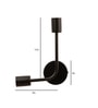 Mila Black Matt Metal Wall Light