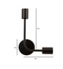 Mila Black Matt Metal Wall Light