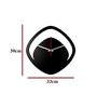 Mila Engineered Wood Black Wall Clock