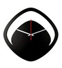 Mila Engineered Wood Black Wall Clock