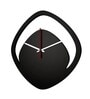 Mila Engineered Wood Black Wall Clock
