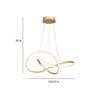 Milady Gold LED Smart Voice Assist Chandelier