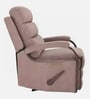 Rome Fabric 1 Seater Manual Recliner Chair in Brown Colour