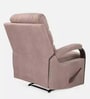 Rome Fabric 1 Seater Manual Recliner Chair in Brown Colour
