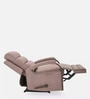 Rome Fabric 1 Seater Manual Recliner Chair in Brown Colour