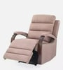 Rome Fabric 1 Seater Manual Recliner Chair in Brown Colour