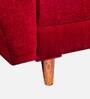 Milan Fabric 1 Seater Sofa in Maroon Colour