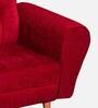 Milan Fabric 1 Seater Sofa in Maroon Colour