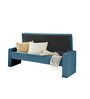 Milan Fabric Signature Storage Ottoman Ottoman in Blue Colour
