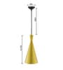 Milan Gold Metal Hanging Light