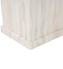 Milan Italian Marble Top 4 Seater Dining Table in Off White Finish