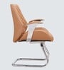 Milan Italian Visitor Chair In Brown Color