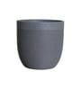 Grey Milano Round Molded 12 Inch Planter