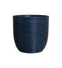 Blue Milano Round Molded 12 Inch Planter