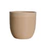 Cream Milano Round Molded 16 Inch Planter