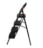Milano 4 Step Black Mild-Steel Folding Step Ladder