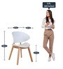 Milano Dining Chair in White Colour