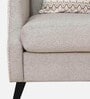 Milano Fabric 1 Seater Sofa In Geometric Brown Colour