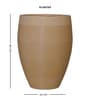 Cream Milano Molded Round 16 Inch Planter