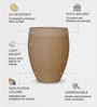Cream Milano Molded Round 16 Inch Planter