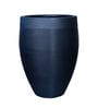 Navy Blue Milano Molded Round 16 Inch Planter