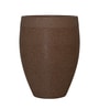 Brown Milano Molded Round 16 Inch Planter