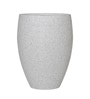 White Milano Molded Round 16 Inch Planter
