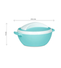 Varmora Milano Inner Steel Casserole |Hot Pot for Kitchen| Chapati Box  Microwave-Safe -1000ml- Pista Green