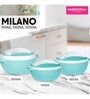 Varmora Milano Inner Steel Casserole |Hot Pot for Kitchen| Chapati Box  Microwave-Safe -1000ml- Pista Green