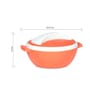 Varmora Milano Inner Steel Casserole |Hot Pot for Kitchen| Chapati Box  Microwave-Safe -1000ml-Orange