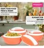 Varmora Milano Inner Steel Casserole |Hot Pot for Kitchen| Chapati Box  Microwave-Safe -1000ml-Orange