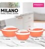 Varmora Milano Inner Steel Casserole |Hot Pot for Kitchen| Chapati Box  Microwave-Safe -1000ml-Orange