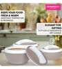 Varmora Milano Inner Steel Casserole |Hot Pot for Kitchen| Chapati Box  Microwave-Safe -1000ml-Brown