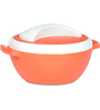 Varmora Milano Inner Steel Casserole |Hot Pot for Kitchen| Chapati Box  Microwave-Safe -500ml-Orange
