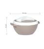 Varmora Milano Inner Steel Casserole |Hot Pot for Kitchen| Chapati Box  Microwave-Safe -500ml-Brown