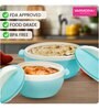 Varmora Milano Inner Steel Casserole |Hot Pot for Kitchen| Chapati Box  Microwave-Safe -500ml- Pista Green