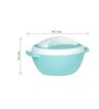 Varmora Milano Inner Steel Casserole |Hot Pot for Kitchen| Chapati Box  Microwave-Safe -500ml- Pista Green
