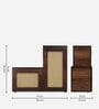 Milano  Shoe Rack with Seating in Walnut Finish