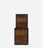 Milano  Shoe Rack with Seating in Walnut Finish