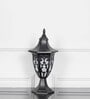 Milano Single Light Outdoor Pedestal Gate Light In Black Finish