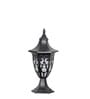 Milano Single Light Outdoor Pedestal Gate Light In Black Finish