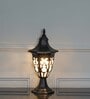 Milano Single Light Outdoor Pedestal Gate Light In Black Finish