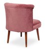 Milano Fabric Slipper Chair in Salmon Colour