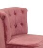Milano Fabric Slipper Chair in Salmon Colour